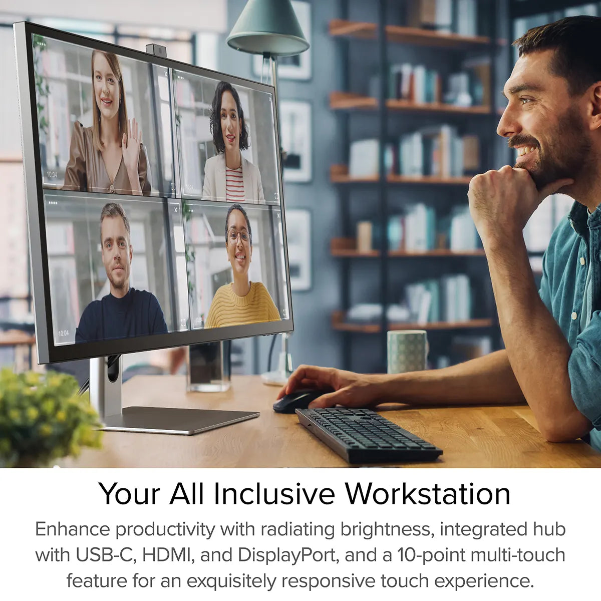 Clarity Max Pro 32" UHD 4K Monitor with USB-C Power Delivery and Webcam + Thunderbolt 4 BLAZE Hub