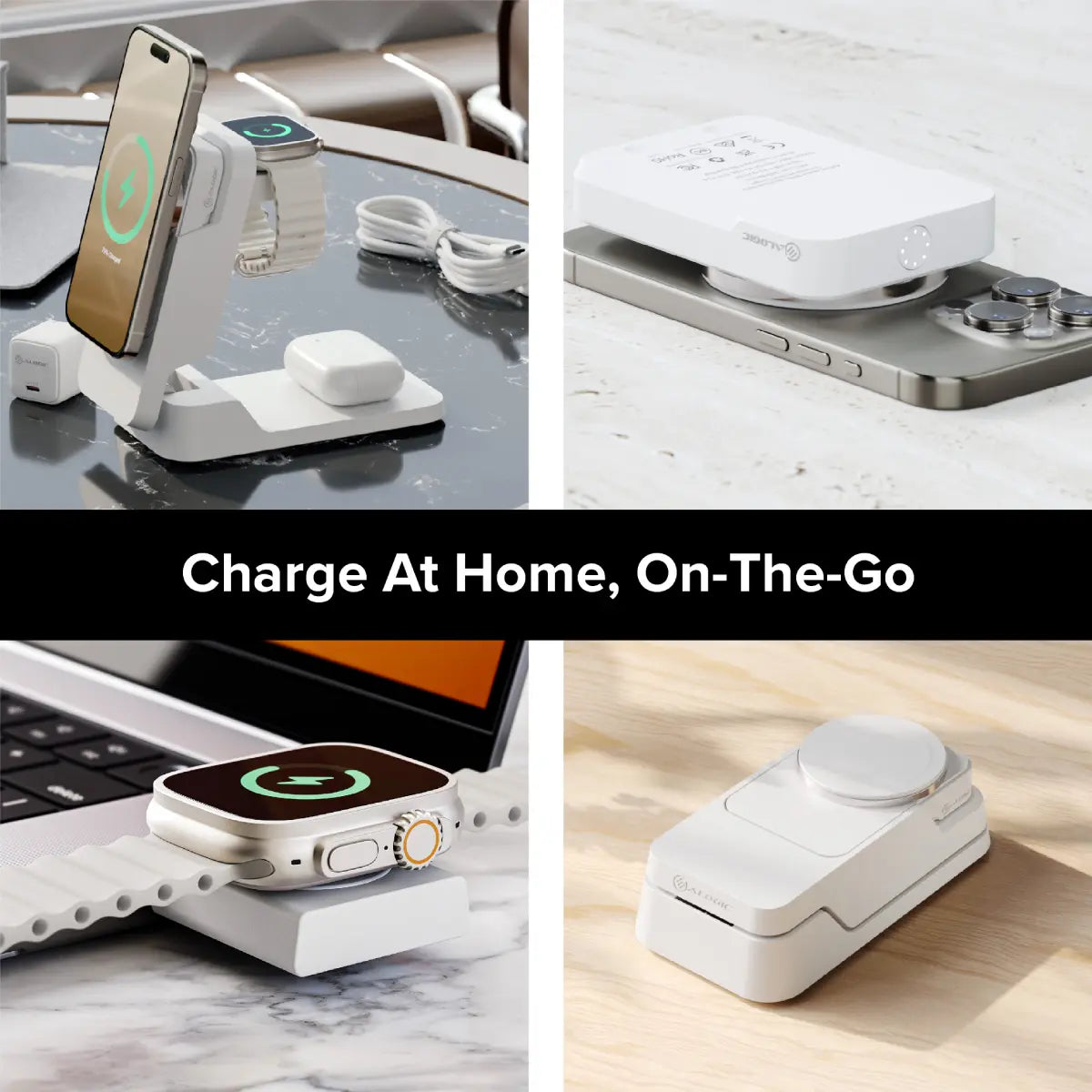 Matrix Ultimate 3-in-1 Wireless Charger with 5,000mAh MagSafe Power Bank - Global Edition