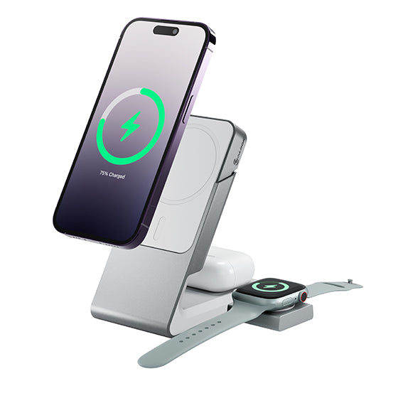 Matrix 3-In-1 Universal Magnetic Charging Dock with Apple Watch Charger