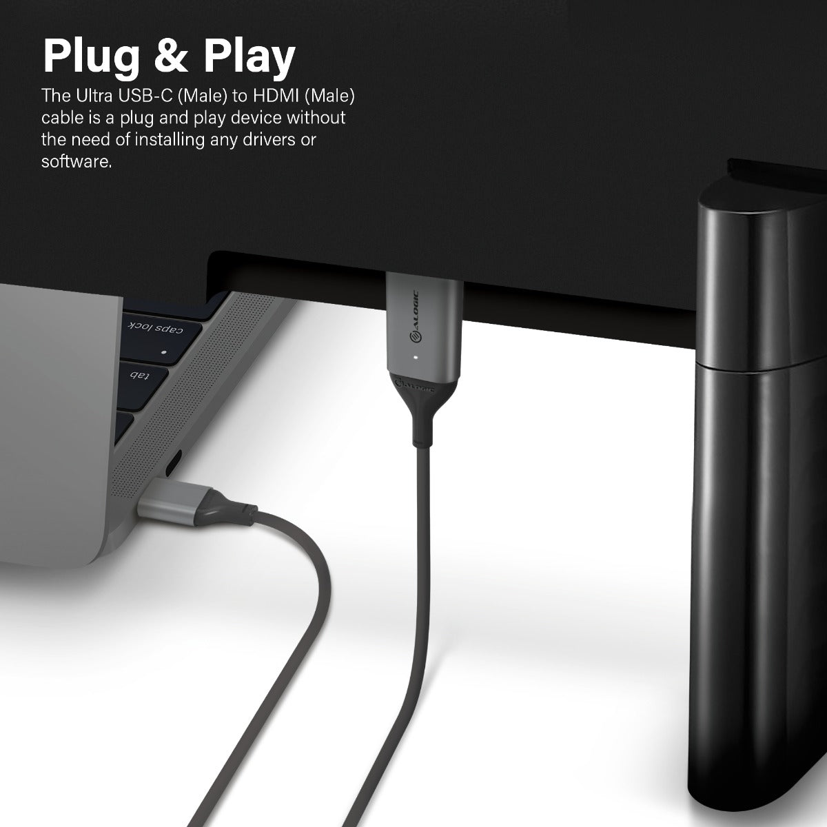 USB-C (Male) to HDMI (Male) Cable - Ultra Series - 4K 60Hz -Space Grey