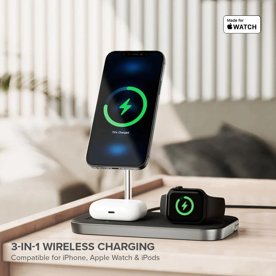 MagSpeed 3-in-1 Wireless 15W Charging Station