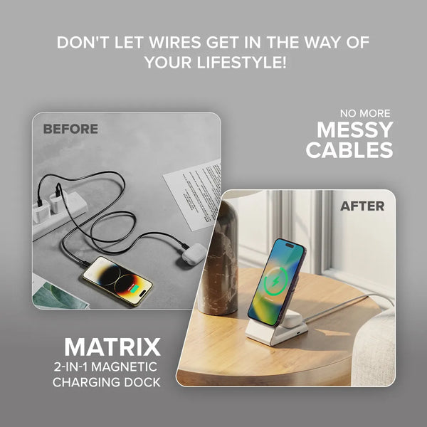 Matrix 2-In-1 Universal Magnetic Charging Dock