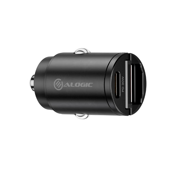 ALOGIC Rapid Power 30W Mini Car Charger with USB-C and USB-A