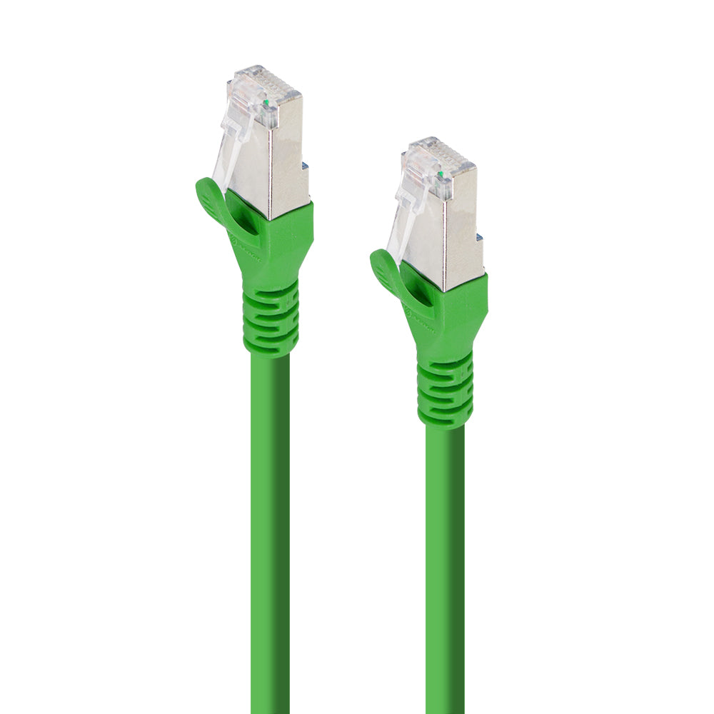 Green Shielded CAT6A LSZH Network Cable