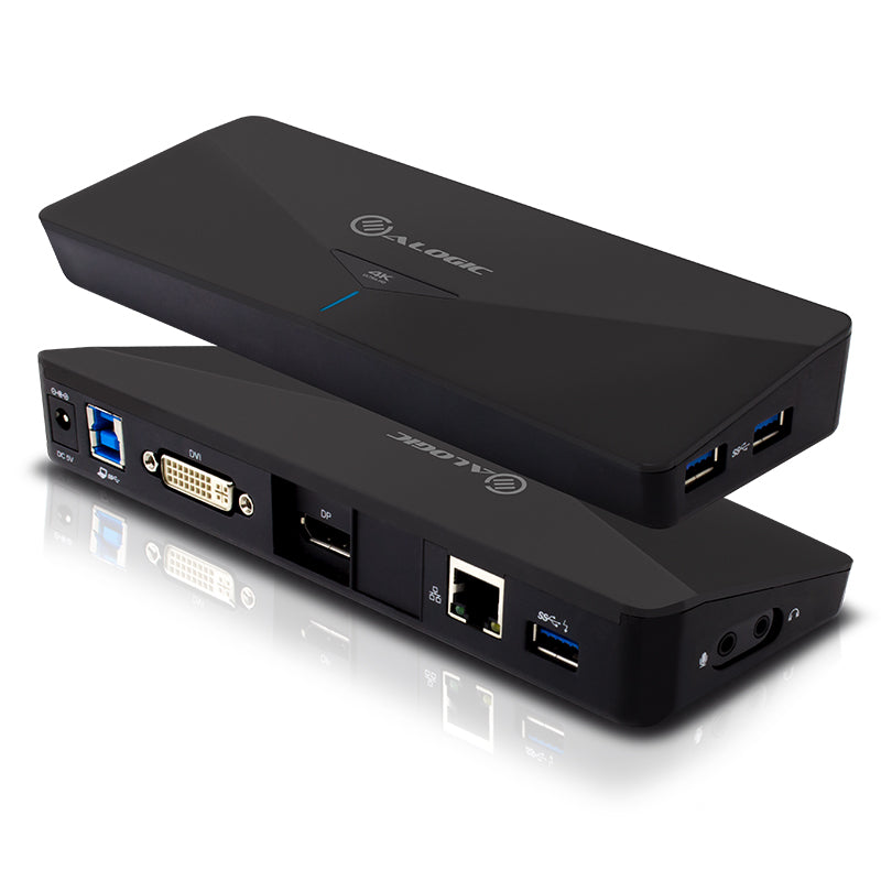 USB 3.0 Universal Dual Display Docking Station with 4K Support