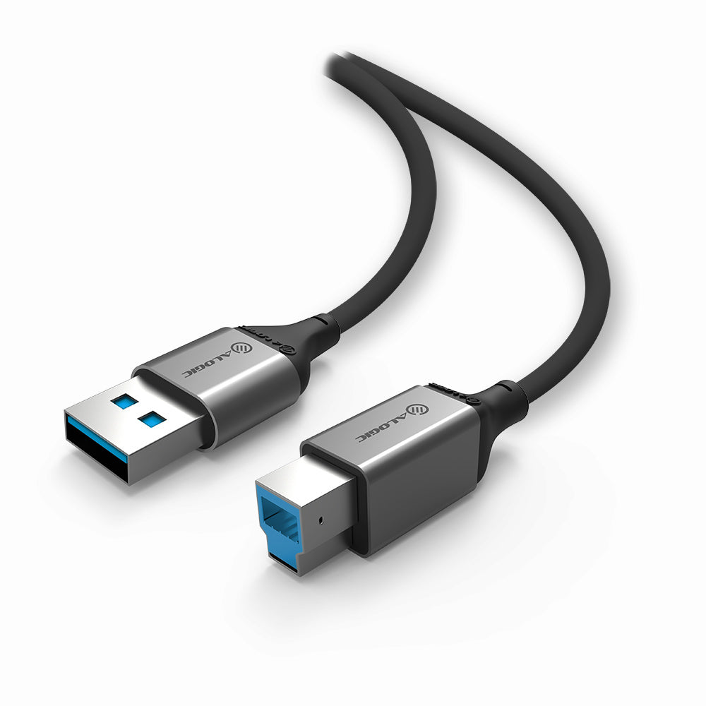 Ultra USB3.0 USB-A (Male) to USB-B (Male) Cable Space Grey - 2m