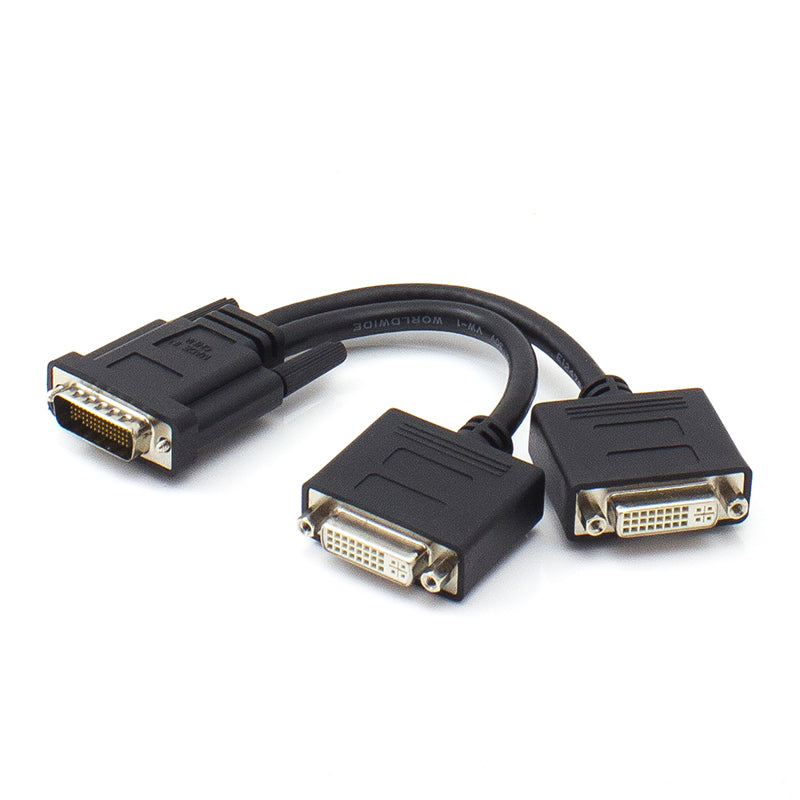 DMS59 to 2 X VGA Female Display Splitter Adapter - (1) Male to (2) Female