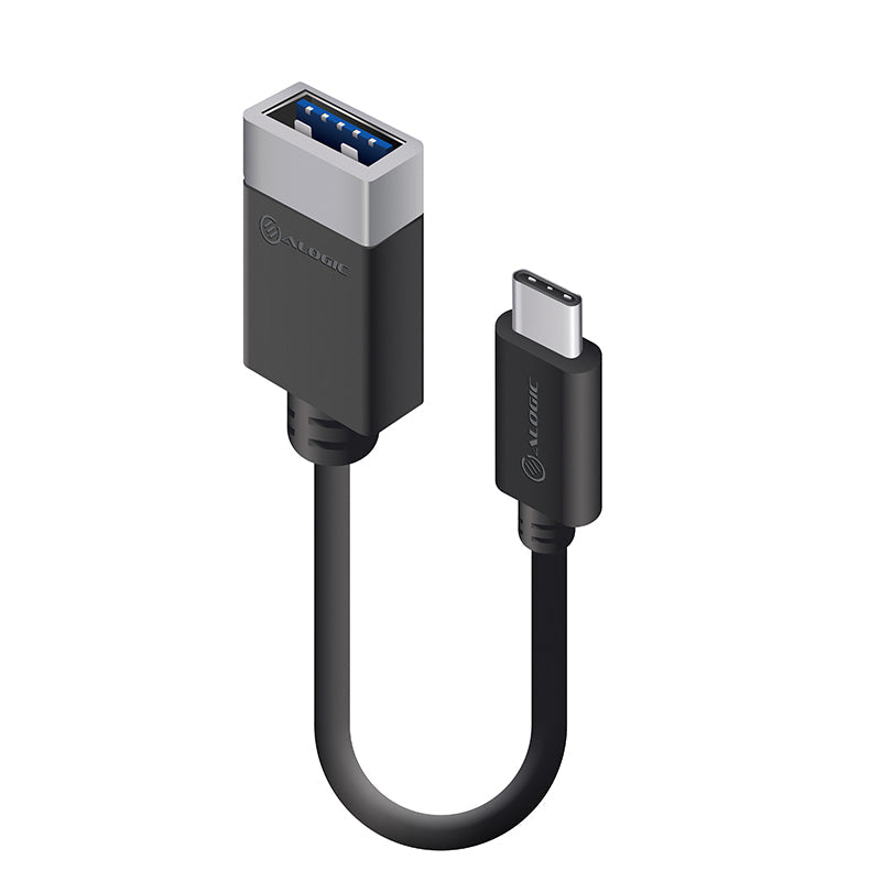 USB 3.1 USB-C to USB-A OTG Adapter - Male to Female 0.15m