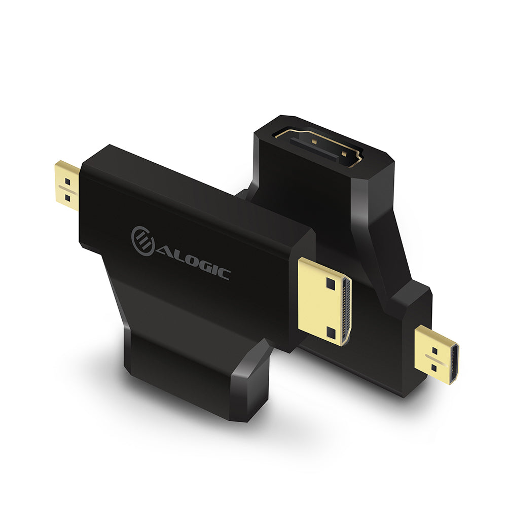 Micro & Mini HDMI (M) to HDMI (F) Adapter - Male to Female