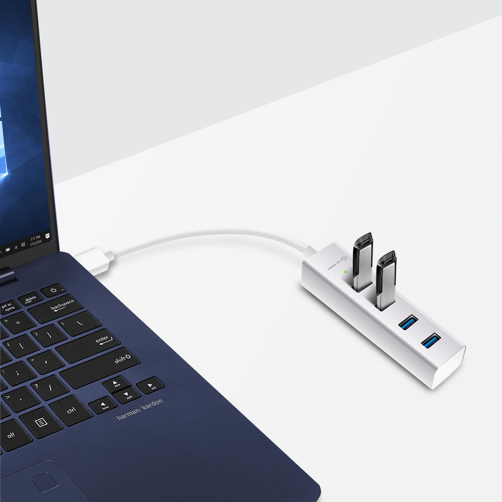 4 Port USB Hub - Aluminium Unibody - Prime Series