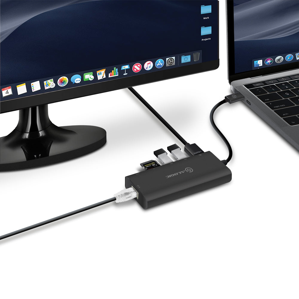 USB-C Portable Docking Station with Power Delivery - Prime Series - Black