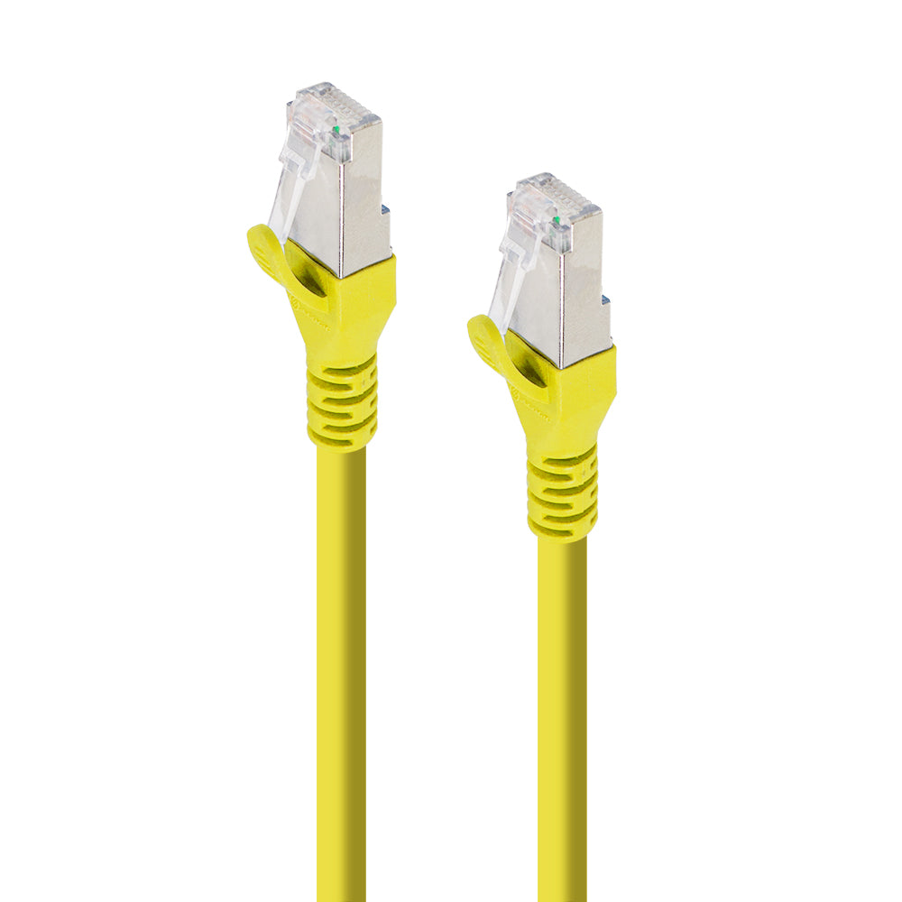 Yellow Shielded CAT6A LSZH Network Cable - 1.5m