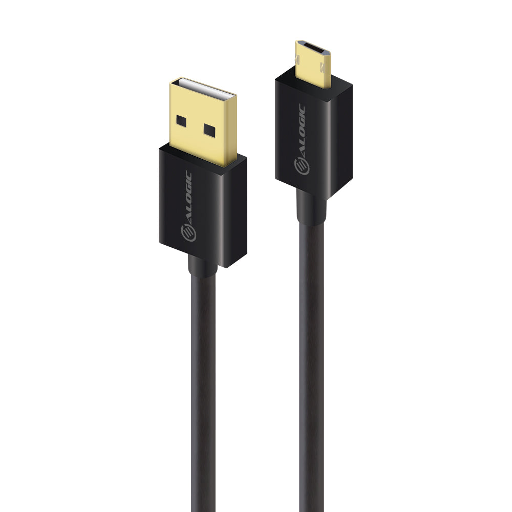 EasyPlug Reversible USB 2.0 Type A to Reversible Micro Type B Cable - 1m