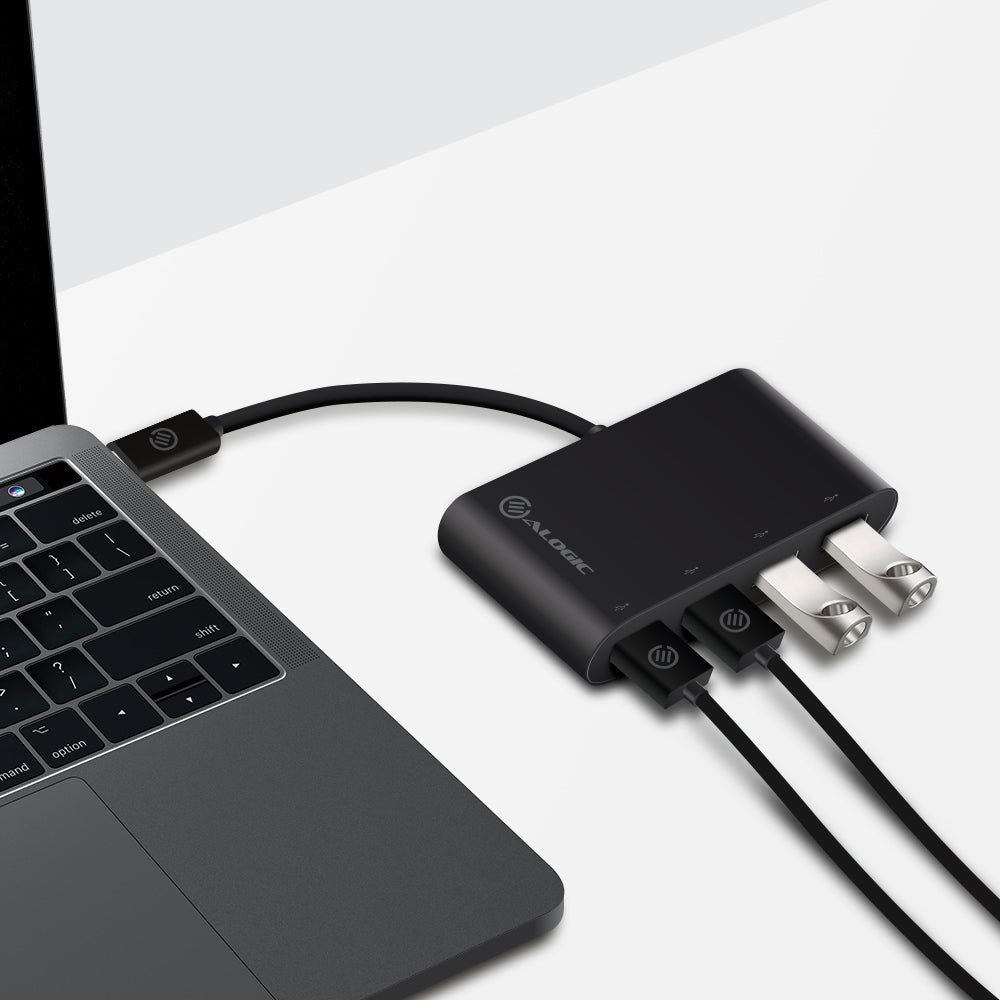 USB Type C SuperSpeed 4 Port Type A Hub