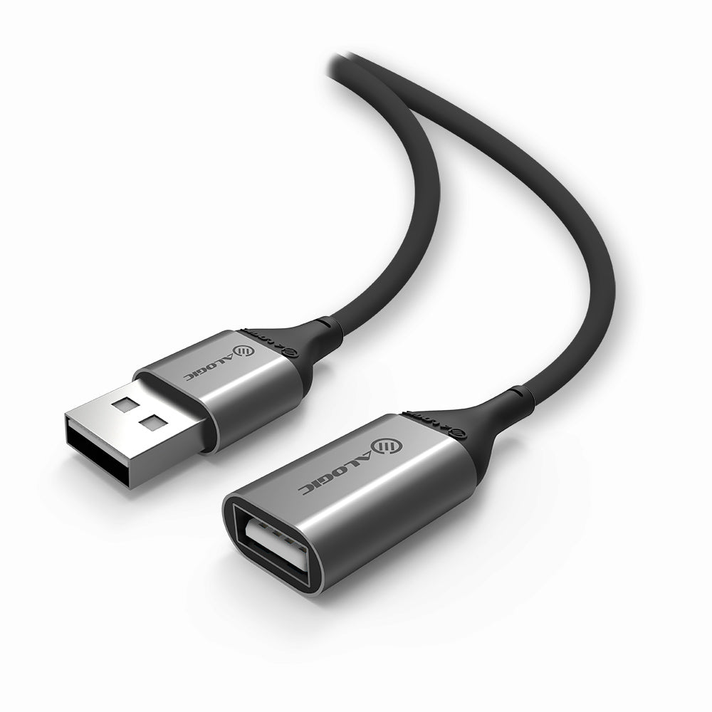 Ultra USB2.0 USB-A (Male) to USB-A (Female) Extension Cable- Space Grey - 2m