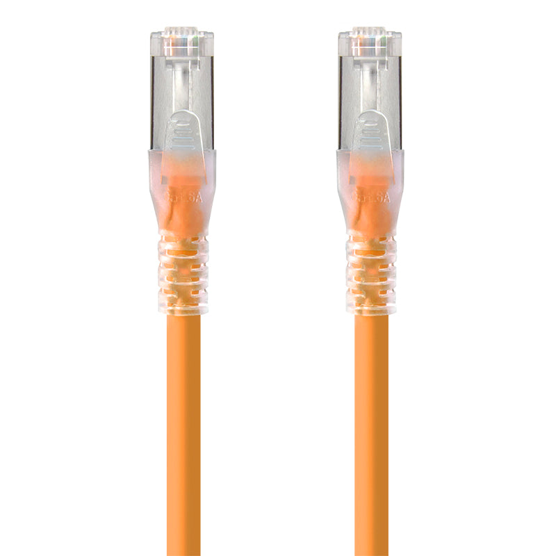 Orange Shielded CAT6A LSZH Network Cable