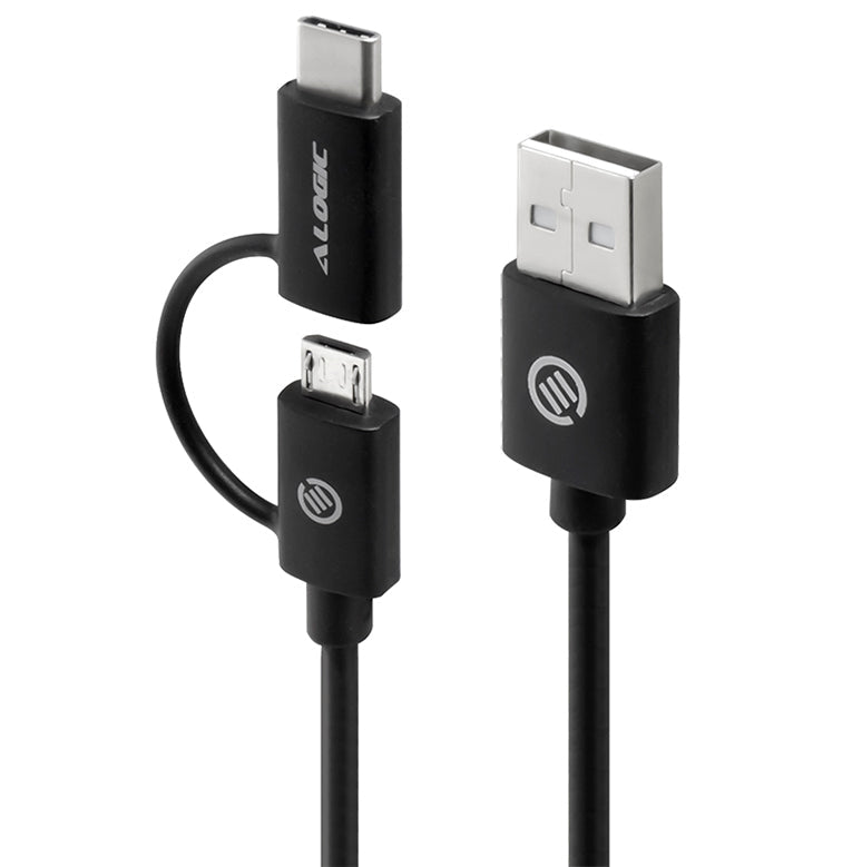 Sync & Charge USB-C & Micro USB Combo Cable