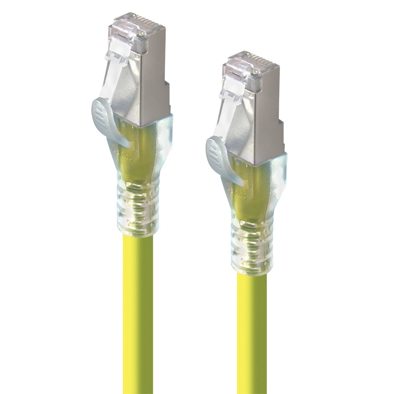 Yellow Shielded CAT6A LSZH Network Cable - 1.5m