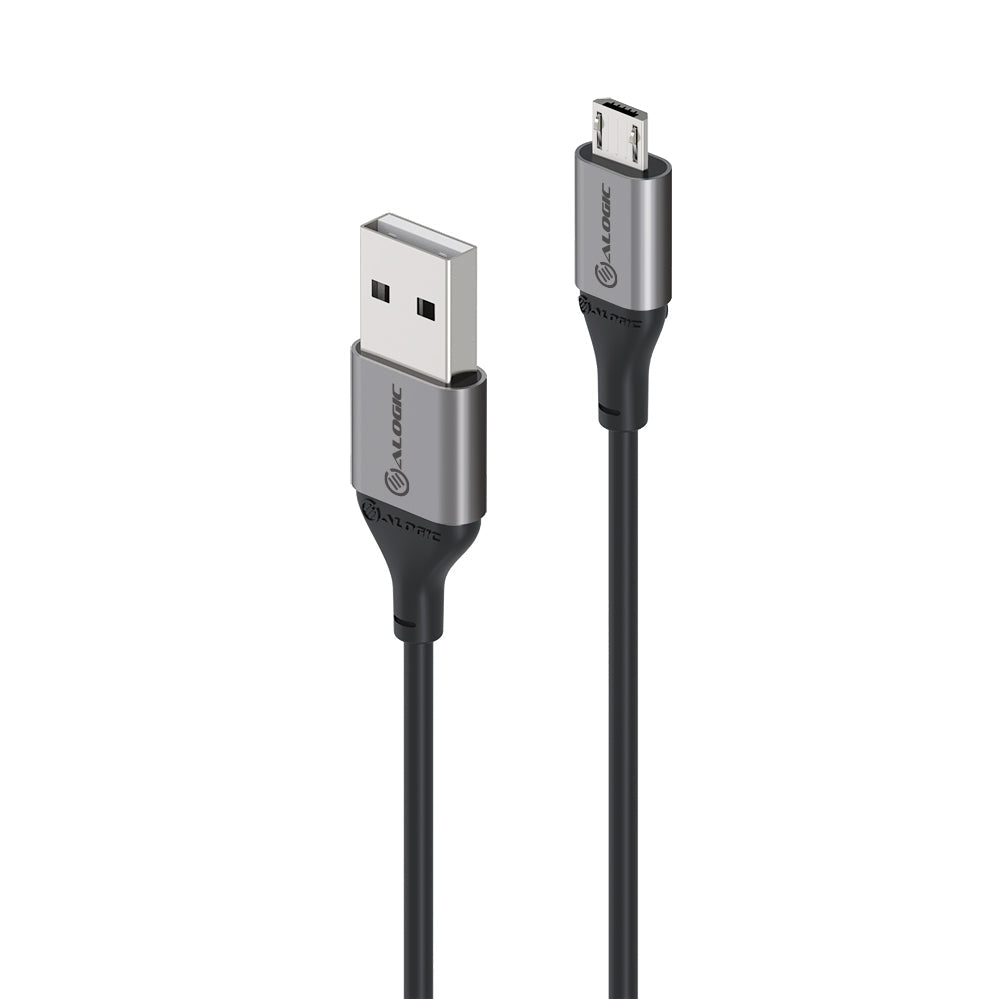 Ultra USB2.0 USB-A (Male) to Micro-B (Male) Cable Space Grey - 2m