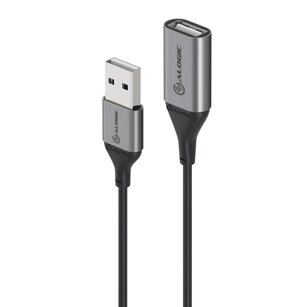 Ultra USB2.0 USB-A (Male) to USB-A (Female) Extension Cable- Space Grey - 2m