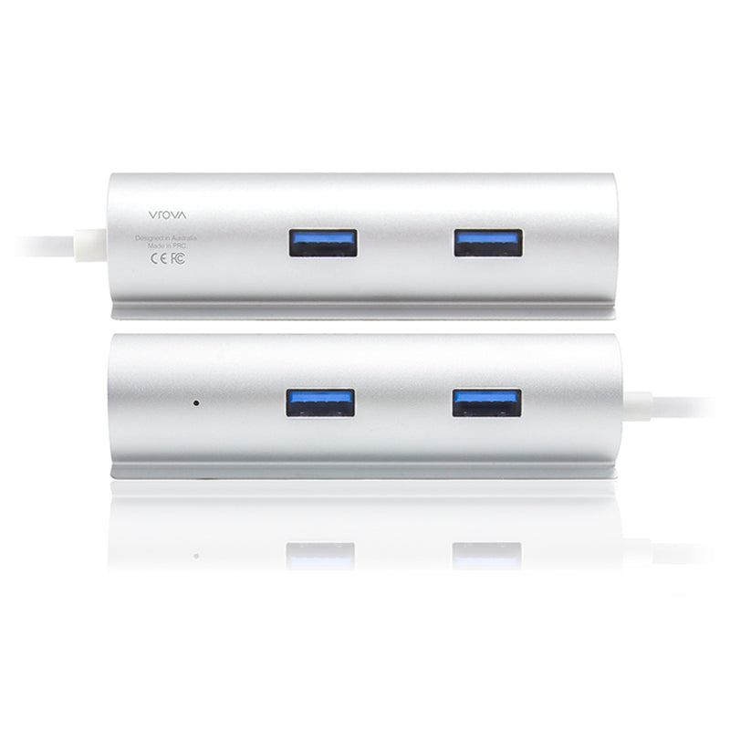 USB-C to SuperSpeed 4 Port USB 3.0 TWIST Hub - Prime Series