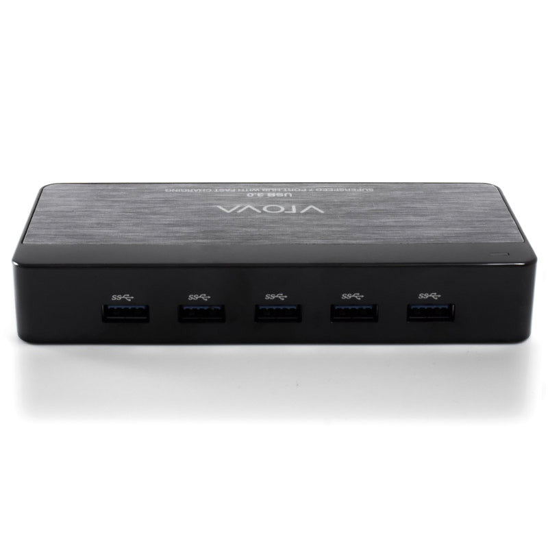 USB 3.0 Super-speed 7 Port Hub with 2 Fast Charging USB Ports