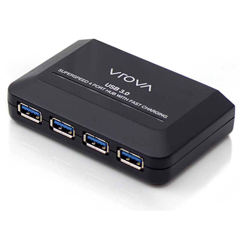 USB 3.0 SuperSpeed 4 Ports Hub with Fast Charging USB Port