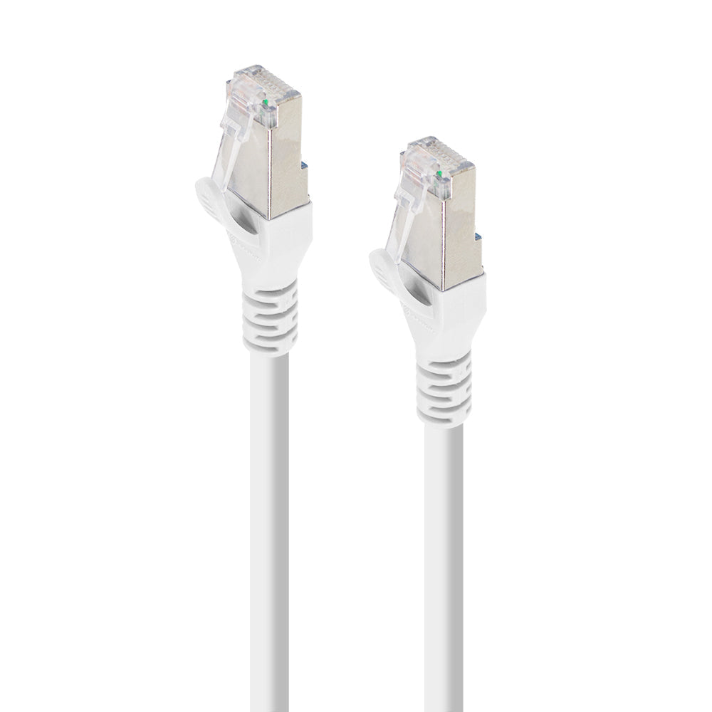 White Shielded CAT6A LSZH Network Cable