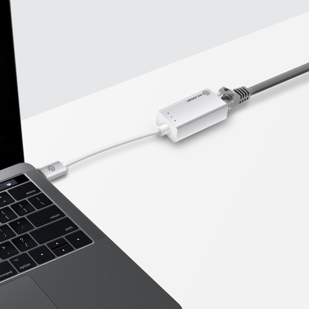 USB-C to Gigabit Ethernet Adapter - Aluminium - Prime Series