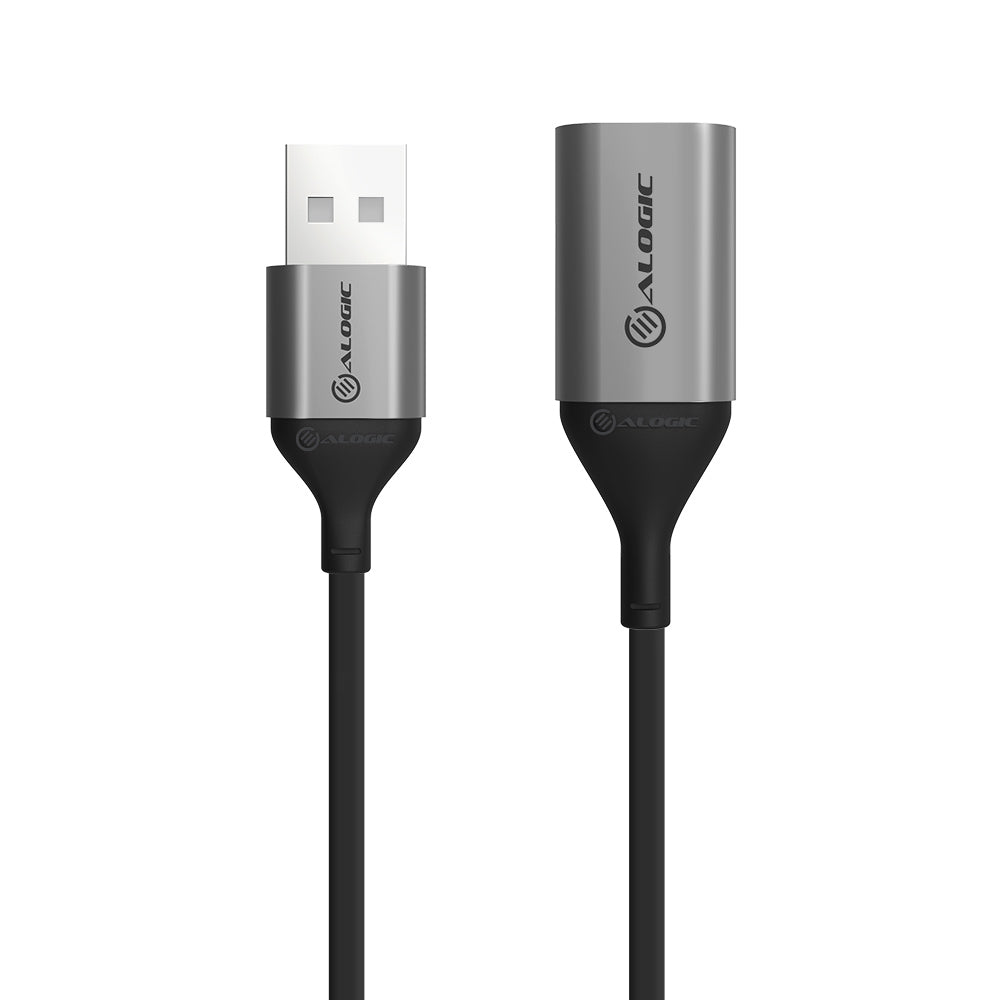 Ultra USB2.0 USB-A (Male) to USB-A (Female) Extension Cable- Space Grey - 2m