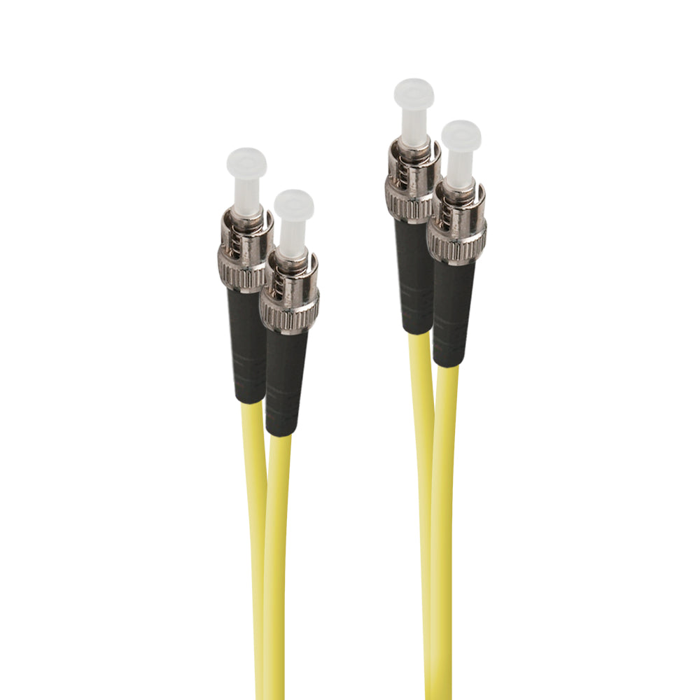 ST-ST Single Mode Duplex LSZH Fibre Cable 09/125 OS2