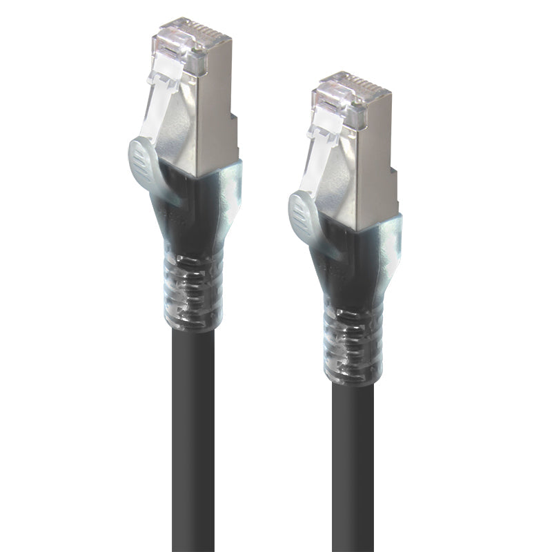 Black Shielded CAT6A LSZH Network Cable