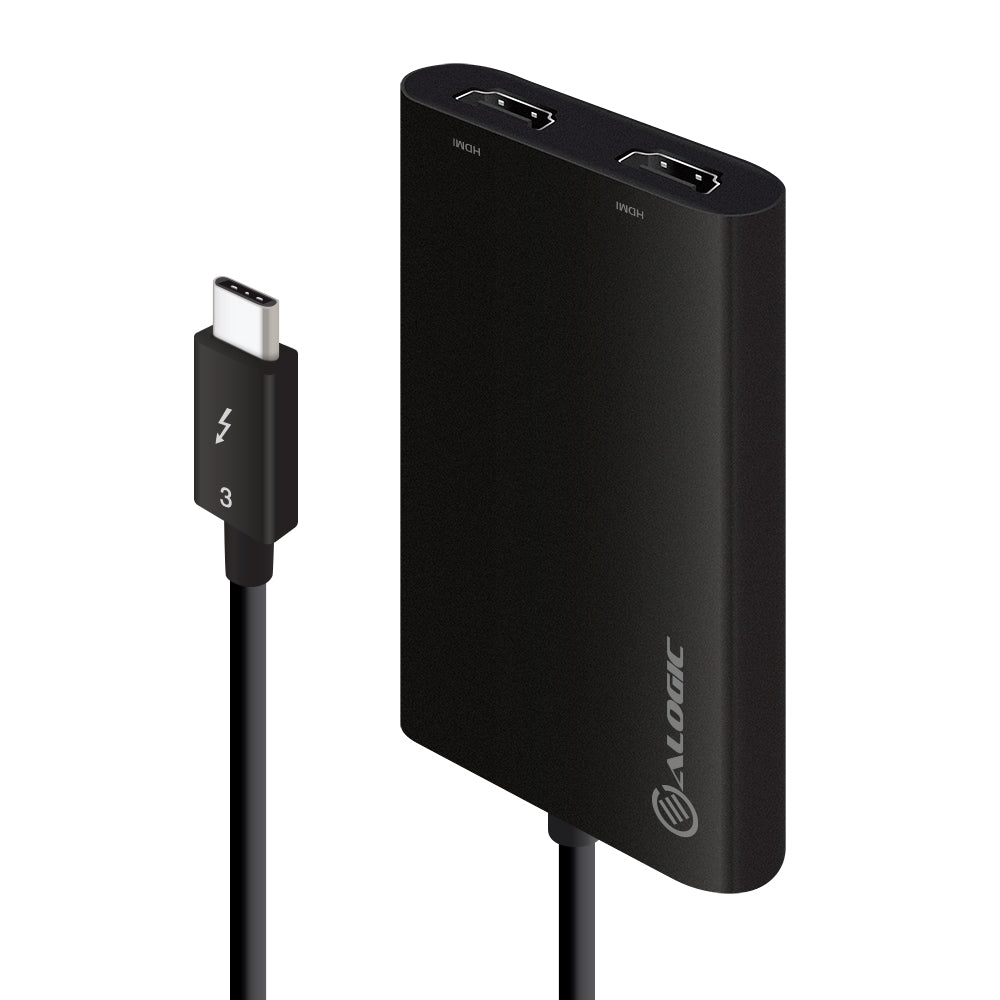 Thunderbolt 3 (USB-C) to Dual HDMI Adapter - 4k 60 Hz