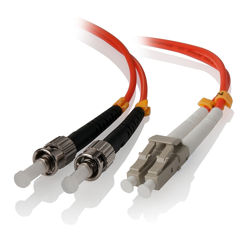 LC-ST Multi Mode Duplex LSZH Fibre Cable 62.5/125 OM1