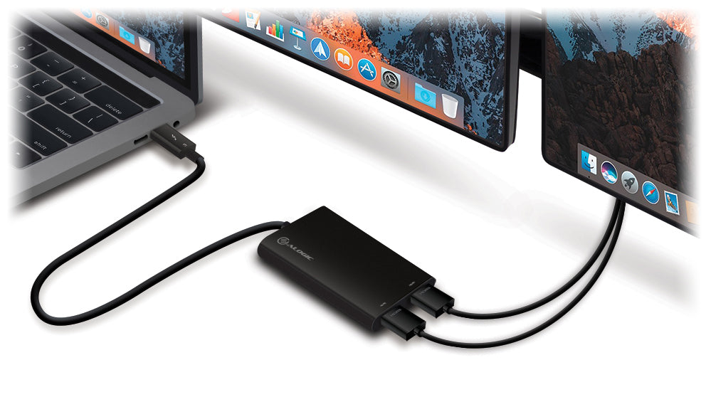 Thunderbolt 3 (USB-C) to Dual HDMI Adapter - 4k 60 Hz