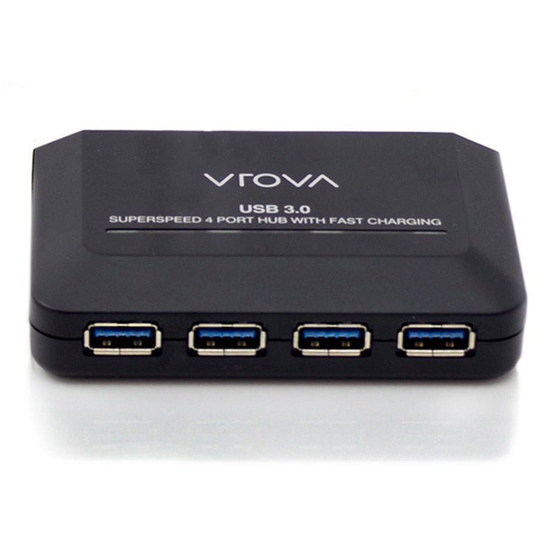 USB 3.0 SuperSpeed 4 Ports Hub with Fast Charging USB Port