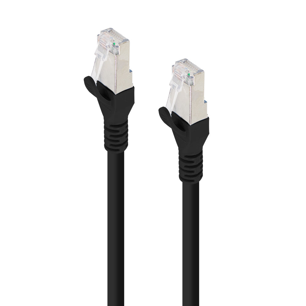 Black Shielded CAT6A LSZH Network Cable