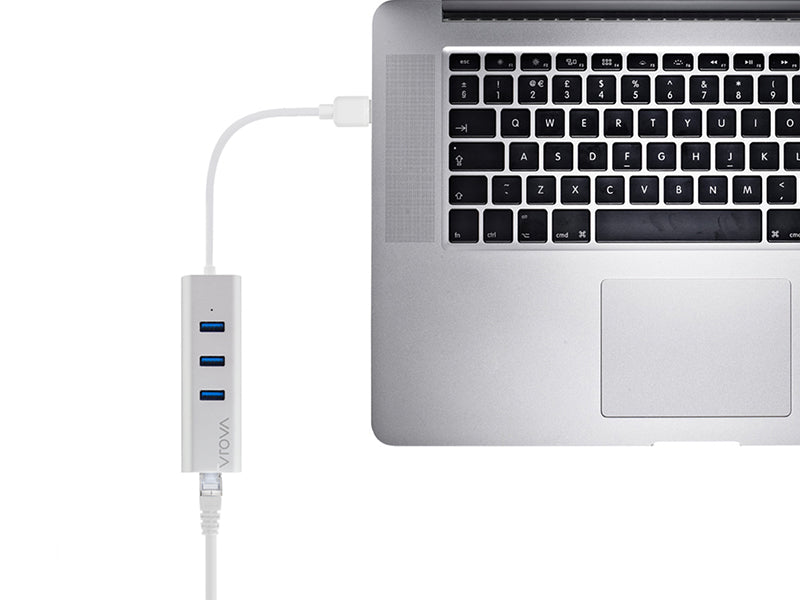 USB 3.0 to Gigabit Ethernet & 3 Port USB Hub - Prime Series