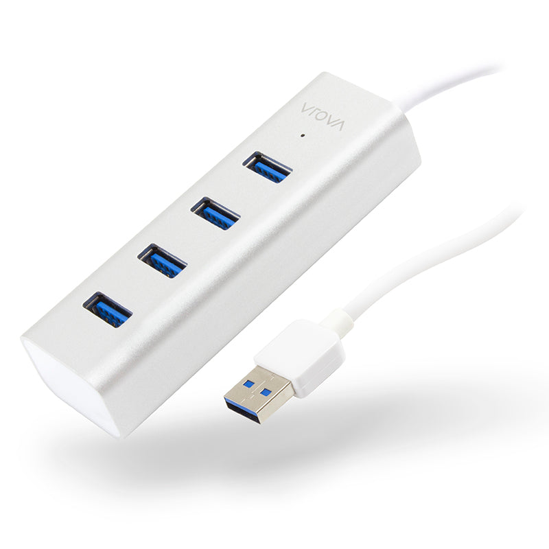 4 Port USB Hub - Aluminium Unibody - Prime Series