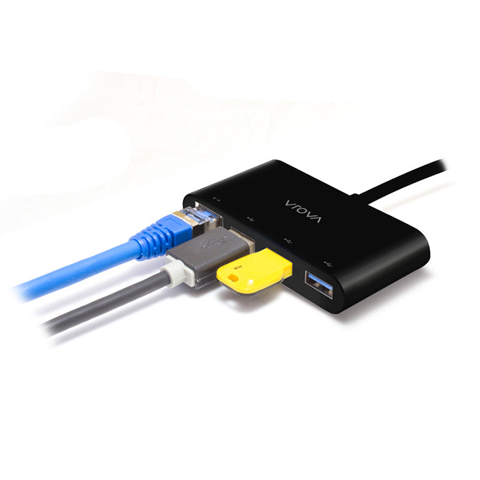 USB 3.0 SuperSpeed 3 Port Hub + Gigabit Ethernet Adapter