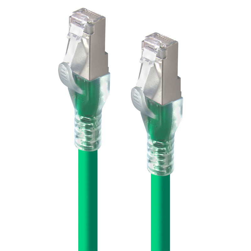 Green Shielded CAT6A LSZH Network Cable