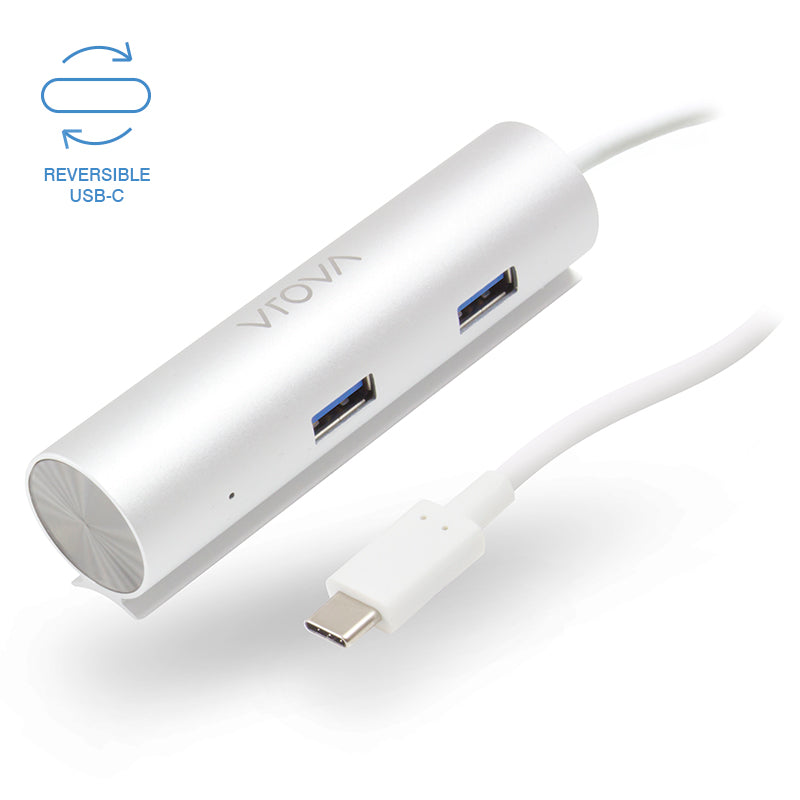 USB-C to SuperSpeed 4 Port USB 3.0 TWIST Hub - Prime Series