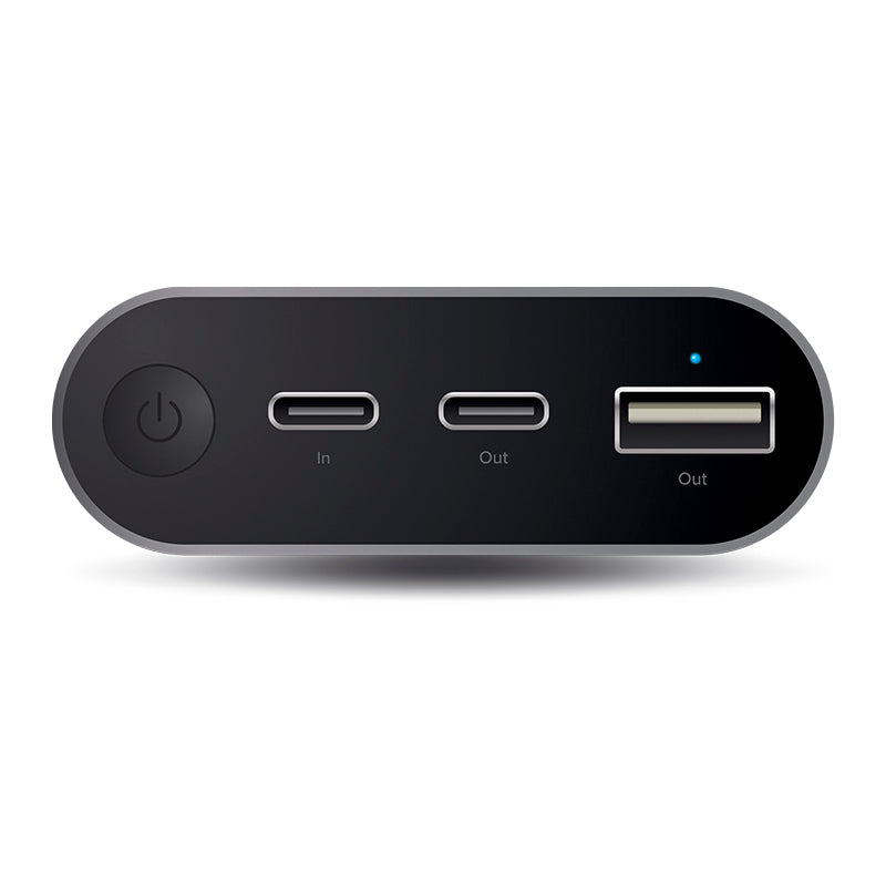 USB-C 20100mAh Portable Power Bank with Dual Output - 2.4A & 3A - Space Grey - Prime Series