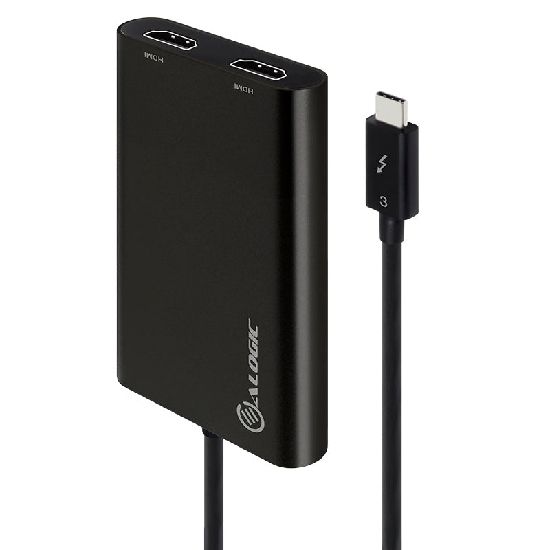 Thunderbolt 3 (USB-C) to Dual HDMI Adapter - 4k 60 Hz