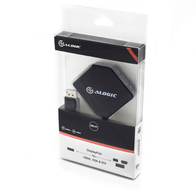 3-in-1 DisplayPort to HDMI DVI VGA Adapter - Elements Series