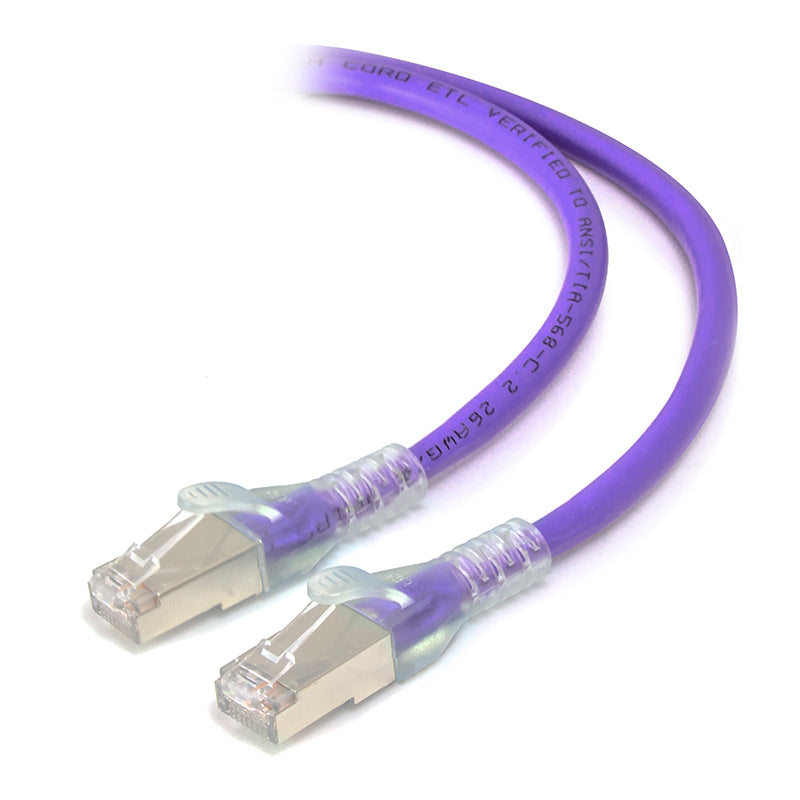 Purple Shielded CAT6A LSZH Network Cable